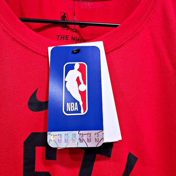 Memphis Hustle NBA G League Nike Dri Fit Mesh Tee Red Mens Large Tall LT - Picture 7 of 7